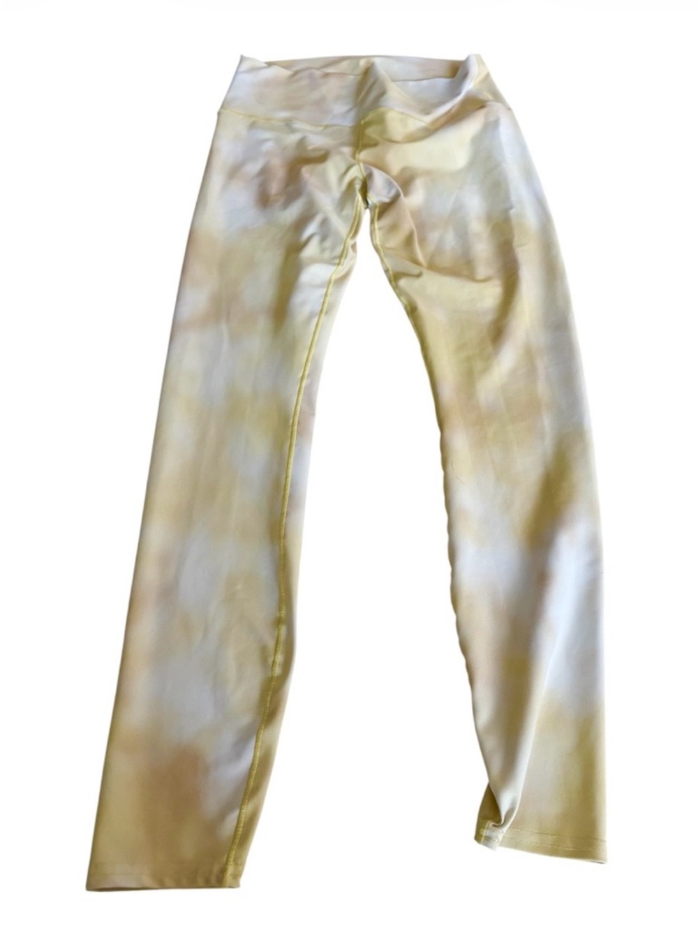 COLORADO THREADS Women’s Yellow Tie Dye Leggings Yoga Running Size XL